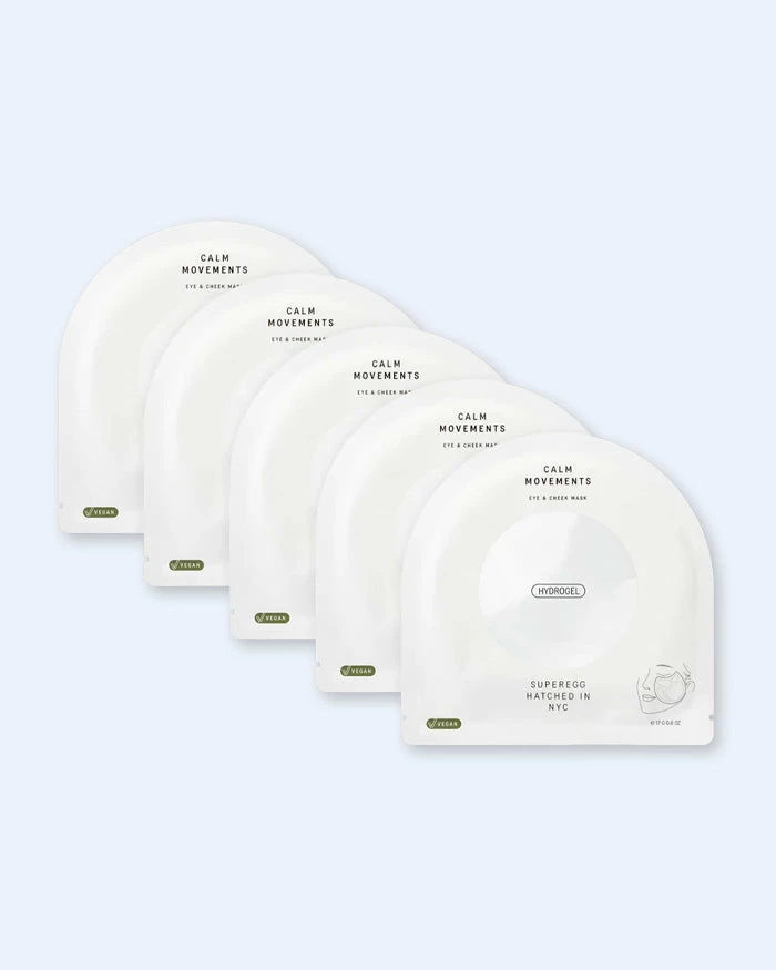 Superegg Calm Movements Eye & Cheek Mask (Set Of 5) Masks