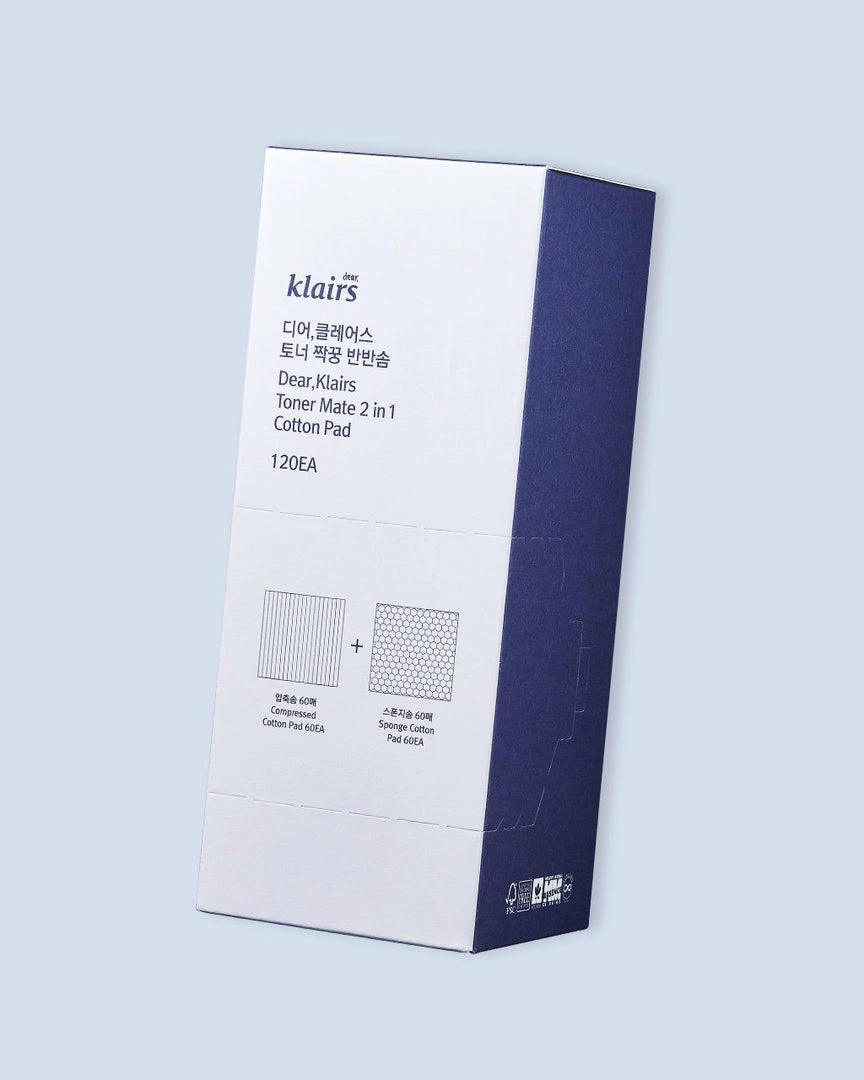 KLAIRS Toner Mate 2 In 1 Cotton Pad