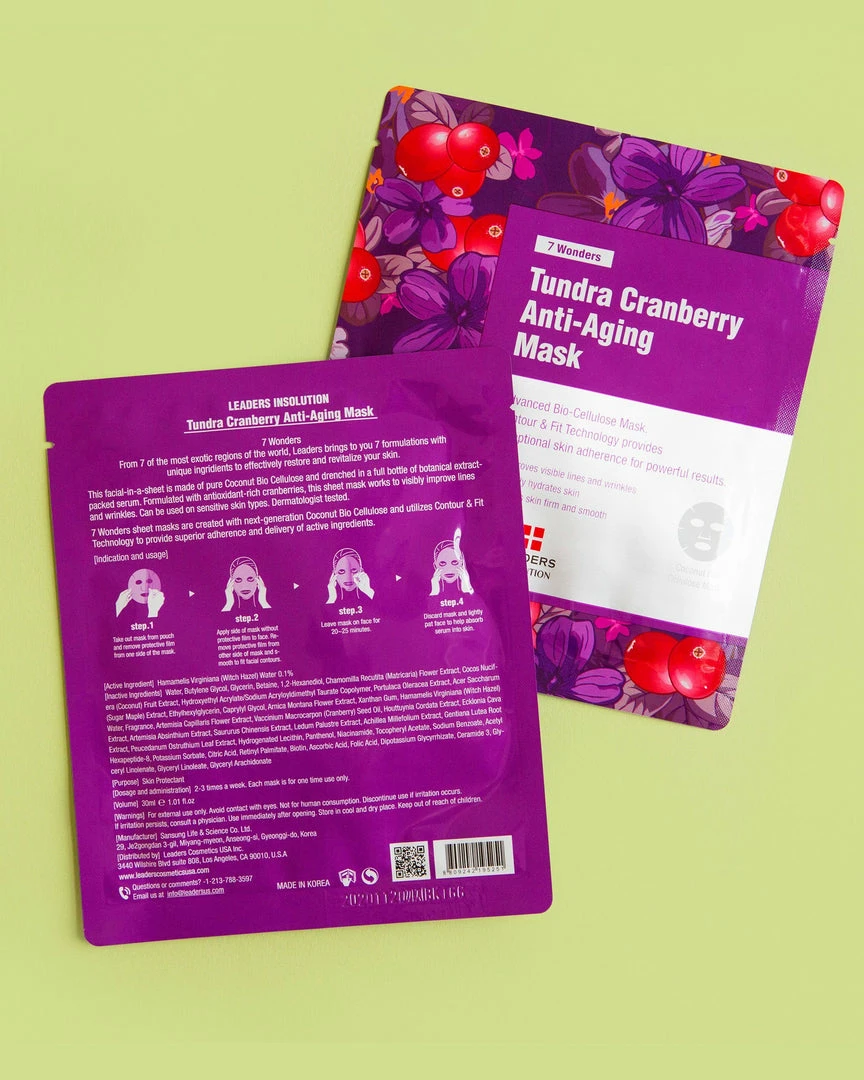 LEADERS Anti-Aging / Wrinkles 7 Wonders Tundra Cranberry Anti-Aging Mask