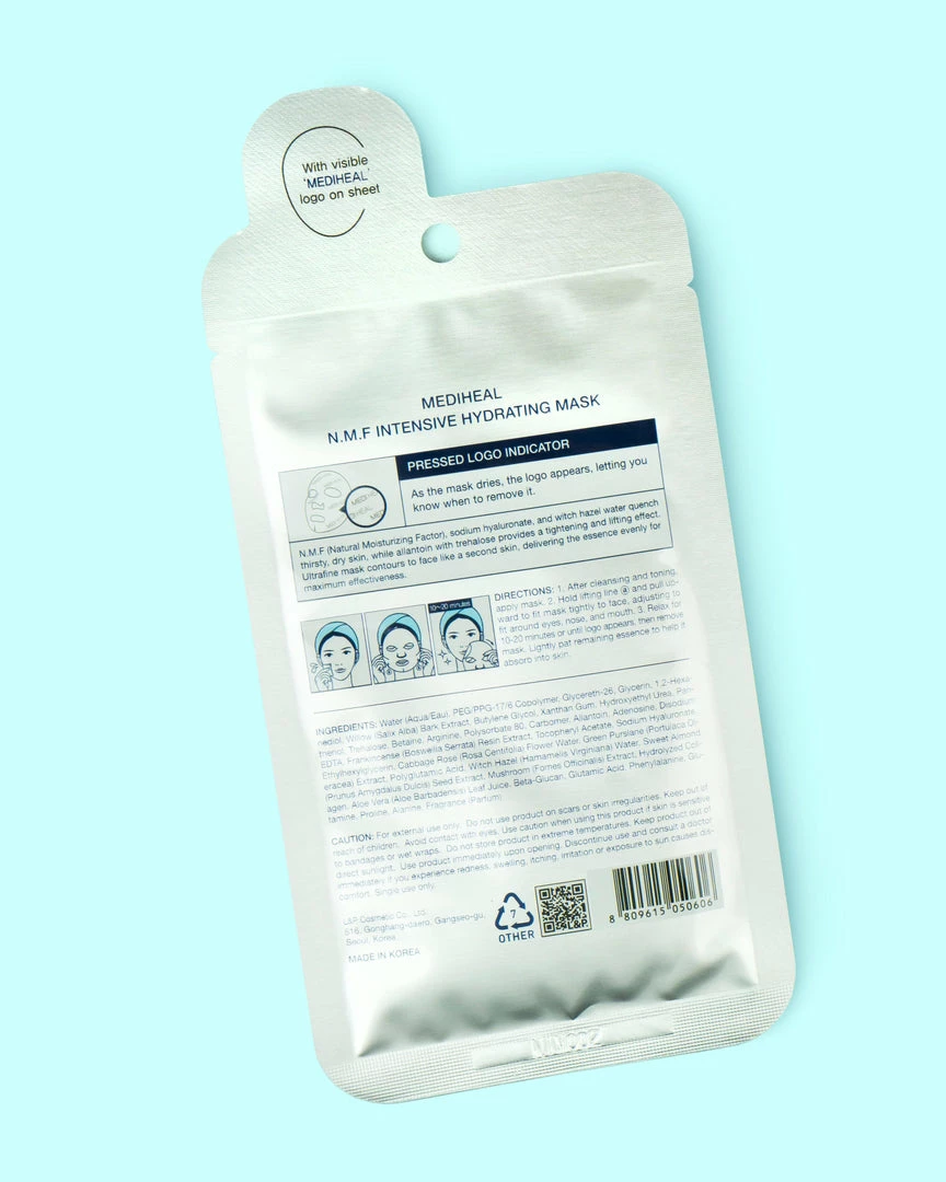 MEDIHEAL N.M.F Intensive Hydrating Sheet Mask Dry