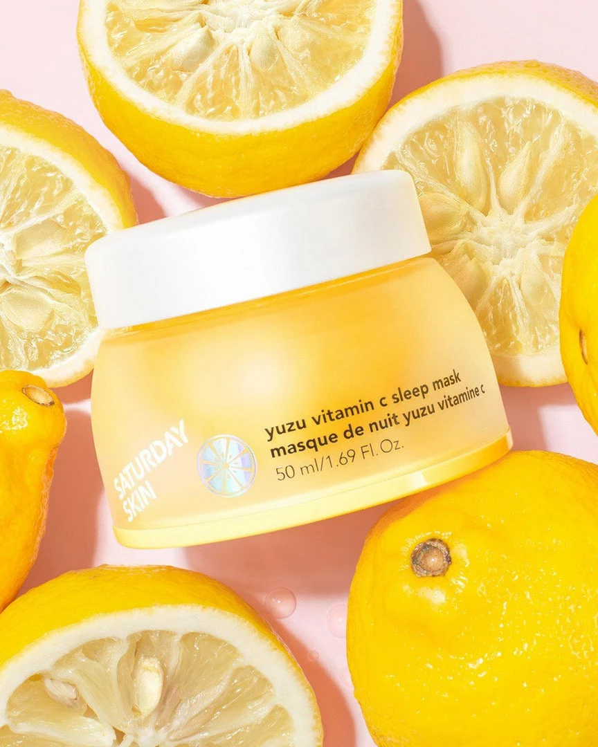 SATURDAY SKIN Yuzu Vitamin C Sleep Mask Dry