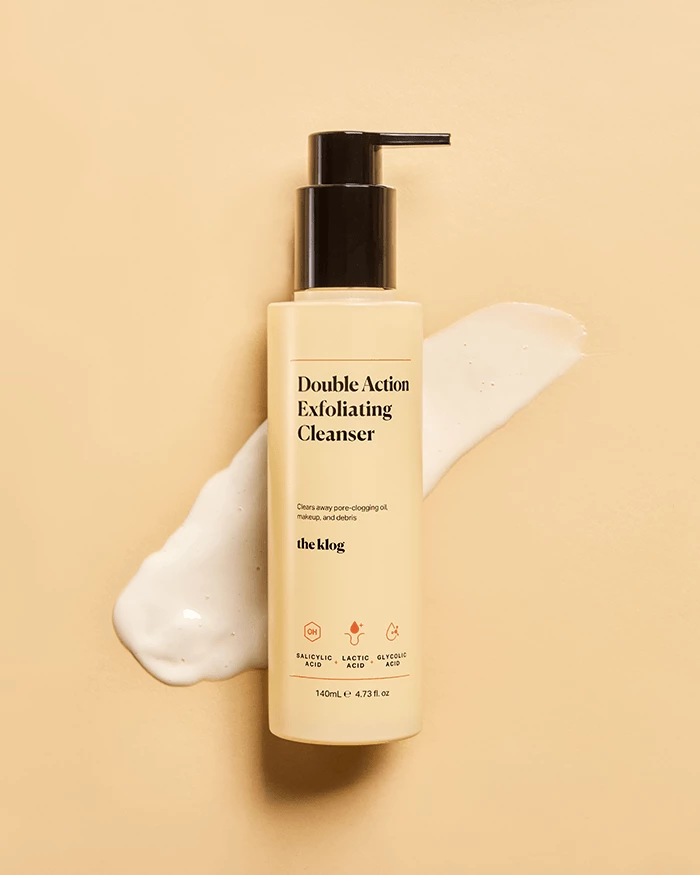 The Klog Double Action Exfoliating Cleanser Double-Cleanse